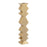 Atlas Lighting Zig Zag Taper Holder, Set of 3, Aged Brass