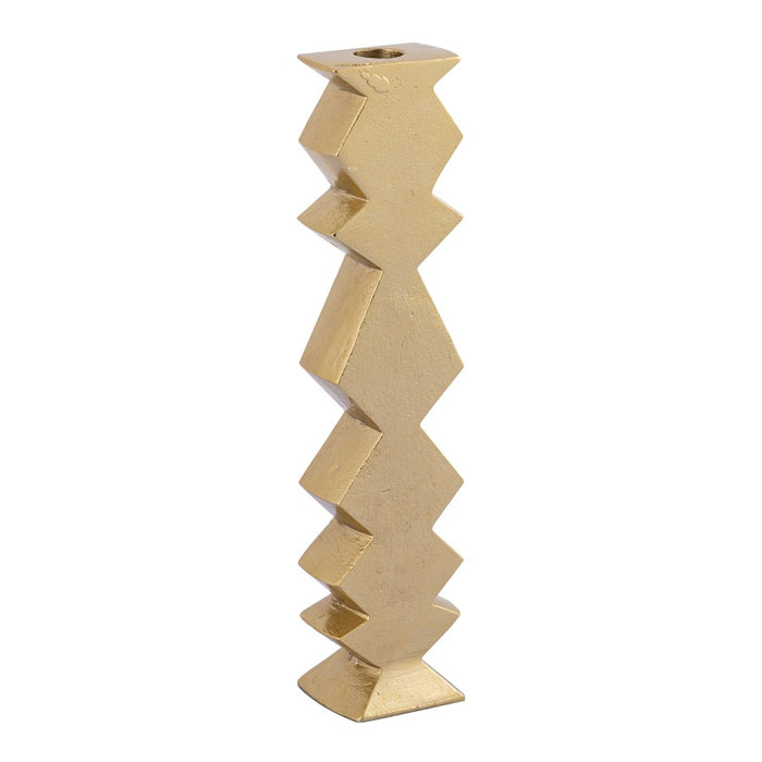 Atlas Lighting Zig Zag Taper Holder, Set of 3, Aged Brass