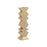 Atlas Lighting Zig Zag Taper Holder, Set of 3, Aged Brass