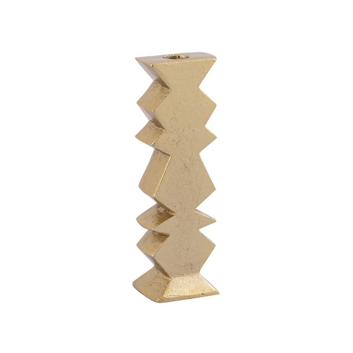 Atlas Lighting Zig Zag Taper Holder, Set of 3, Aged Brass