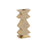 Atlas Lighting Zig Zag Taper Holder, Set of 3, Aged Brass