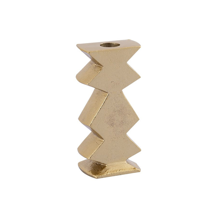 Atlas Lighting Zig Zag Taper Holder, Set of 3, Aged Brass