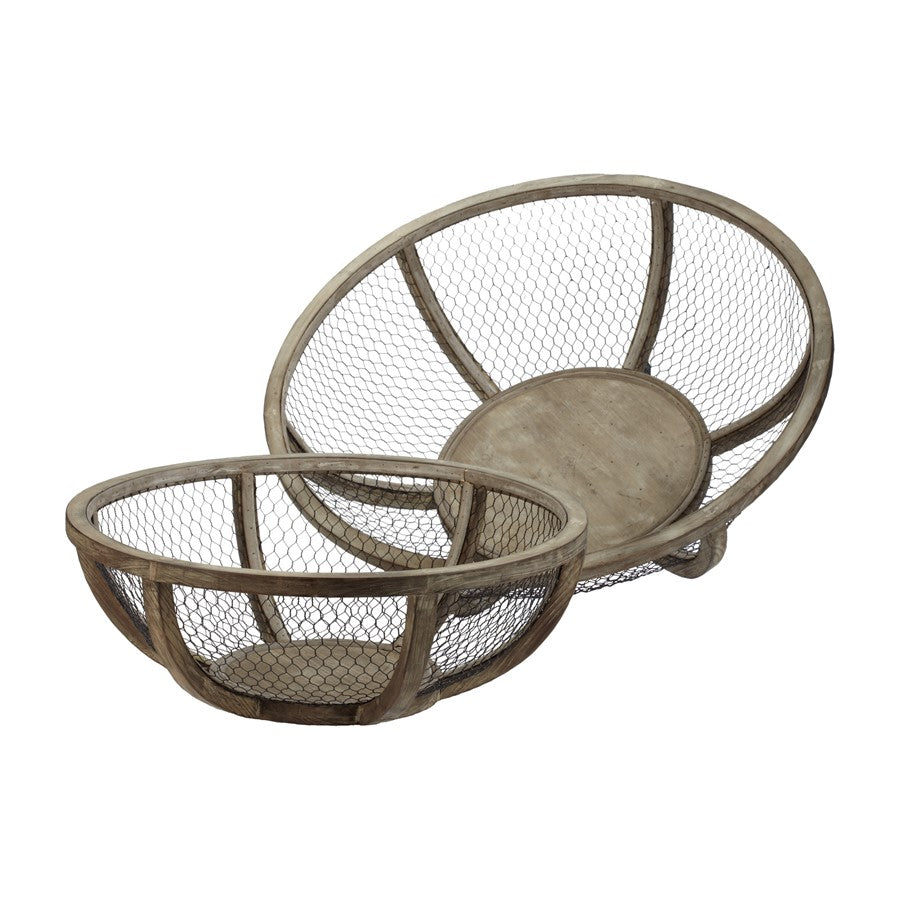 Atlas Lighting Wire Atlas Bowl, Set of 2, Antique Zinc