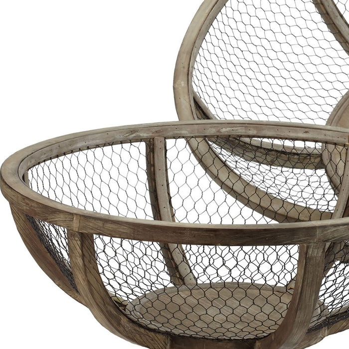 Atlas Lighting Wire Atlas Bowl, Set of 2, Antique Zinc