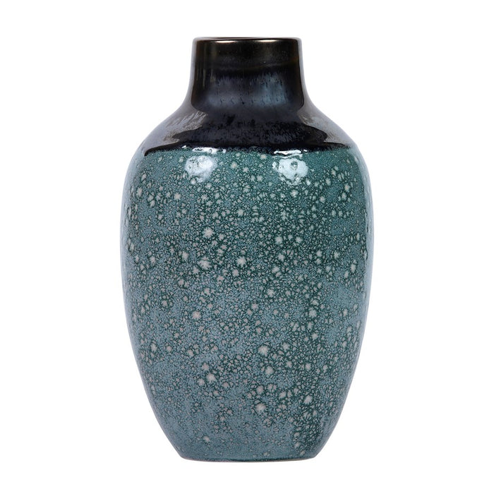 Atlas Lighting Clayton Vase, Blue Glazed