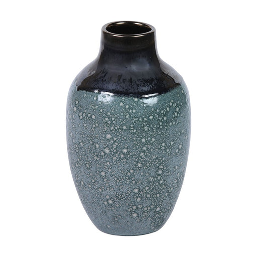 Atlas Lighting Clayton Vase, Blue Glazed