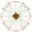 Atlas Lighting Angular Wirework Wall Clock, Brass