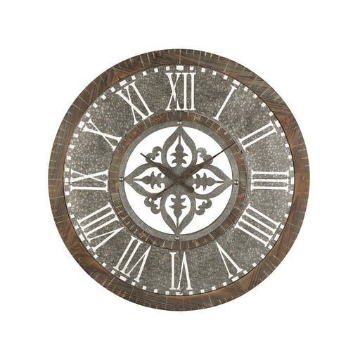 Atlas Lighting Greystone Wall Clock, Galvanized