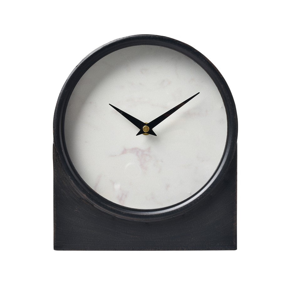 Atlas Lighting Jonah Table Clock, Black