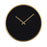 Atlas Lighting Onyx Wall Clock, Black