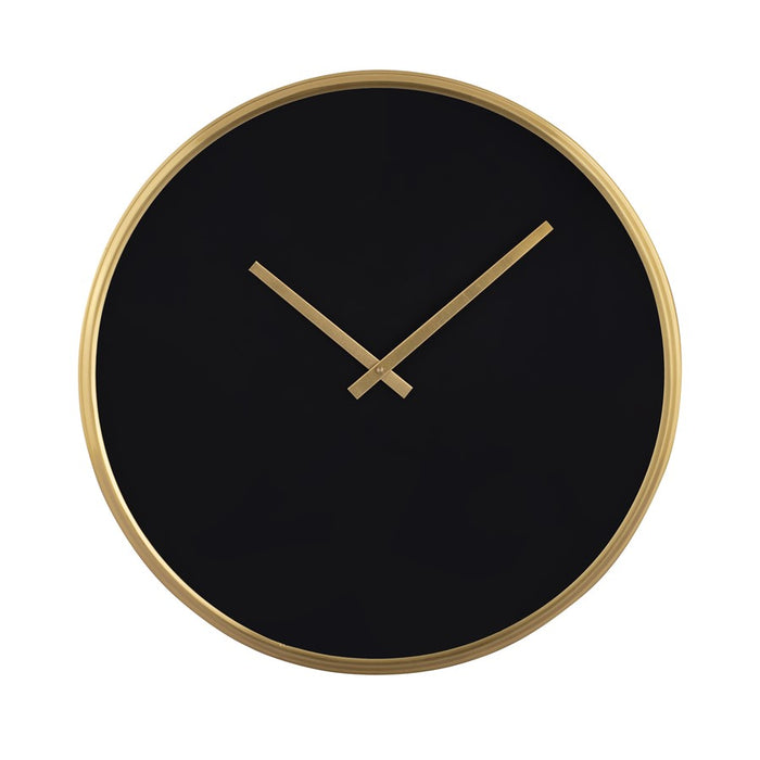 Atlas Lighting Onyx Wall Clock, Black