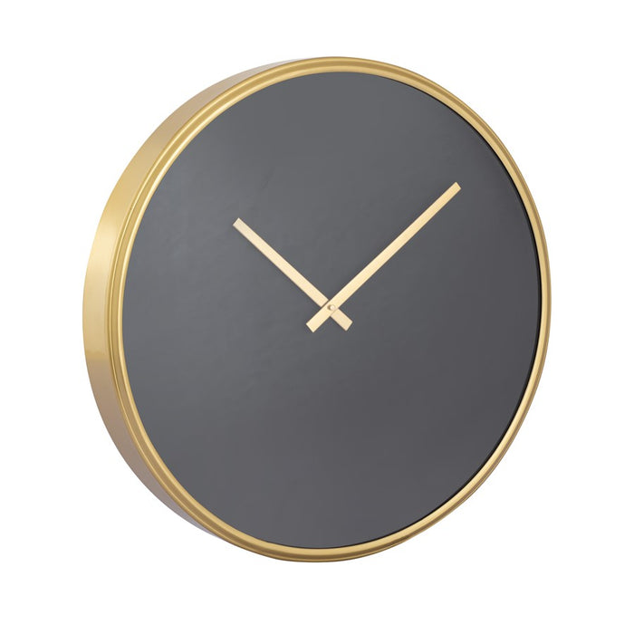 Atlas Lighting Onyx Wall Clock, Black