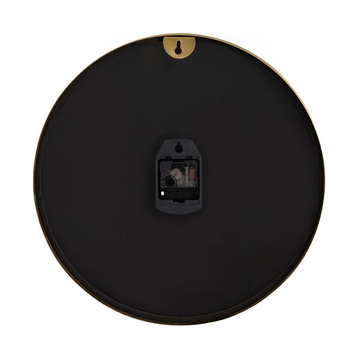 Atlas Lighting Onyx Wall Clock, Black