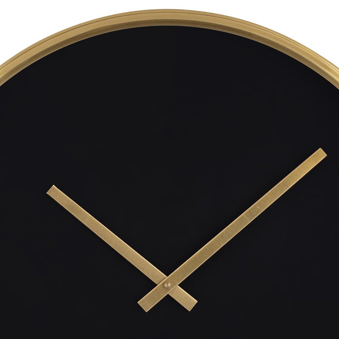 Atlas Lighting Onyx Wall Clock, Black