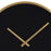 Atlas Lighting Onyx Wall Clock, Black