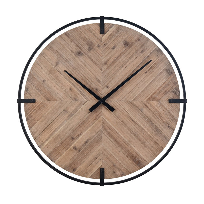 Atlas Lighting Schiller Wall Clock, Natural