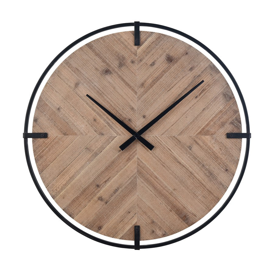 Atlas Lighting Schiller Wall Clock, Natural