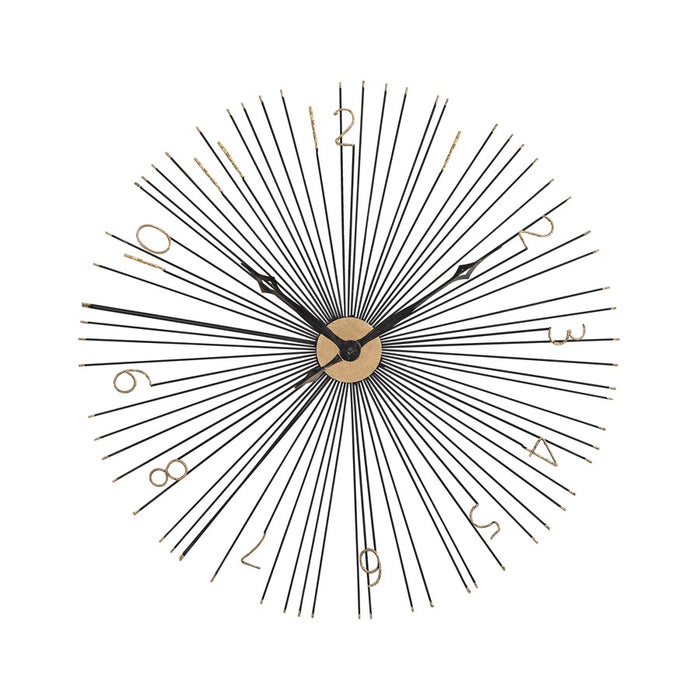 Atlas Lighting Shockfront Wall Clock, Black