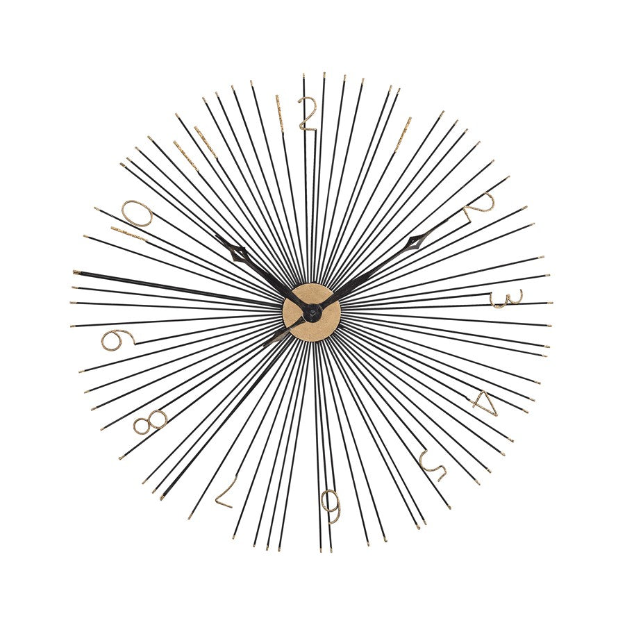 Atlas Lighting Shockfront Wall Clock, Black