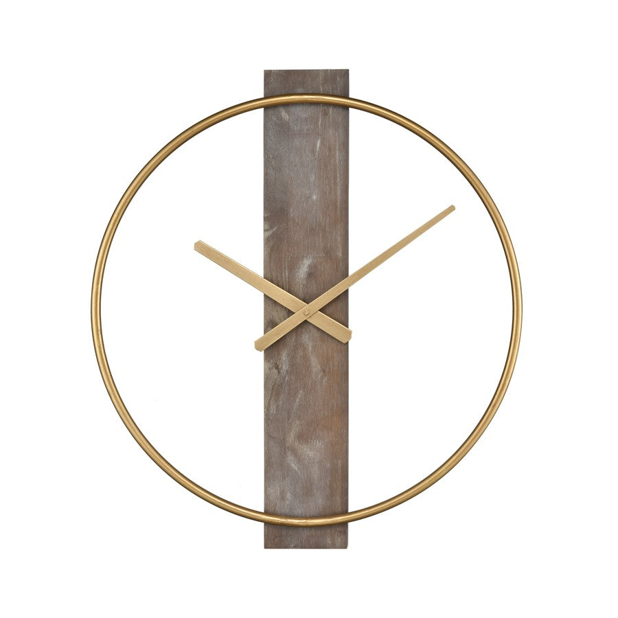 Atlas Lighting Tournai Wall Clock, Gold