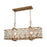 Atlas Lighting Armand 35'' Wide 6Lt Linear Chandelier, Gold/Gold