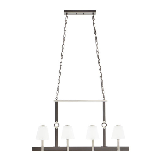 Atlas Armstrong Grove 36''W 4Lt Linear Chandelier, Espresso/WH