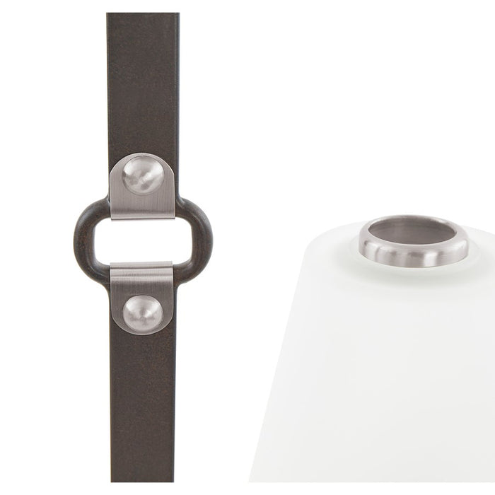 Atlas Armstrong Grove 36''W 4Lt Linear Chandelier, Espresso/WH
