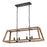 Atlas Lighting Barrow 36'' Wide 6Lt Linear Chandelier, Matte Black