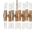 Atlas Lighting Carisbrooke 28.75''W 24Lt Linear Chandelier, Brass