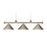 Atlas Lighting Casual Traditions 51''W 3Lt Linear Chandelier, NK