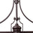 Atlas Lighting Chadwick 47'' Wide 3Lt Linear Chandelier, Bronze