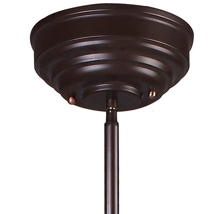 Atlas Lighting Chadwick 47'' Wide 3Lt Linear Chandelier, Bronze