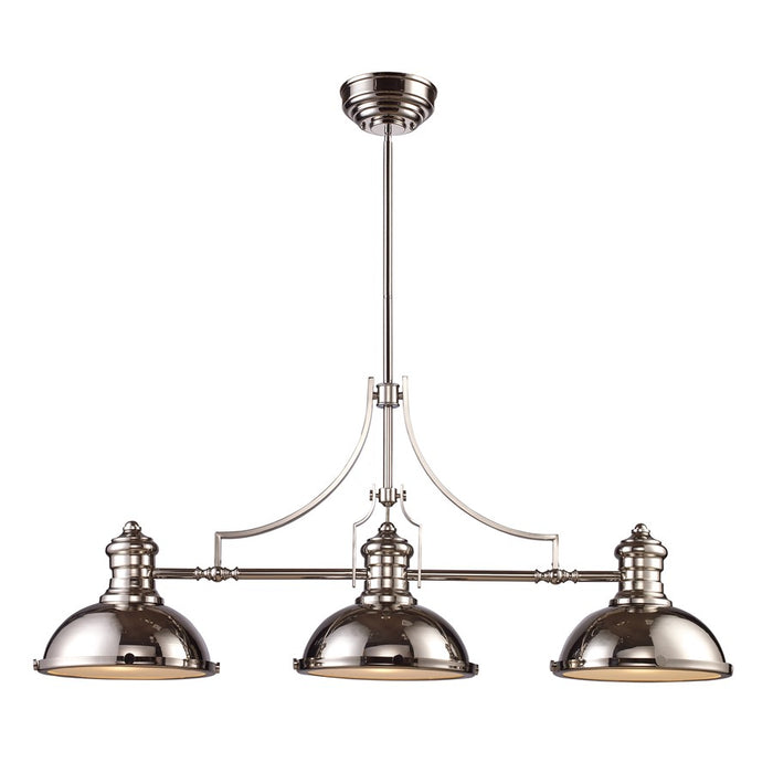Atlas Lighting Chadwick 47'' Wide 3Lt Linear Chandelier, Chrome- CL11009-CH