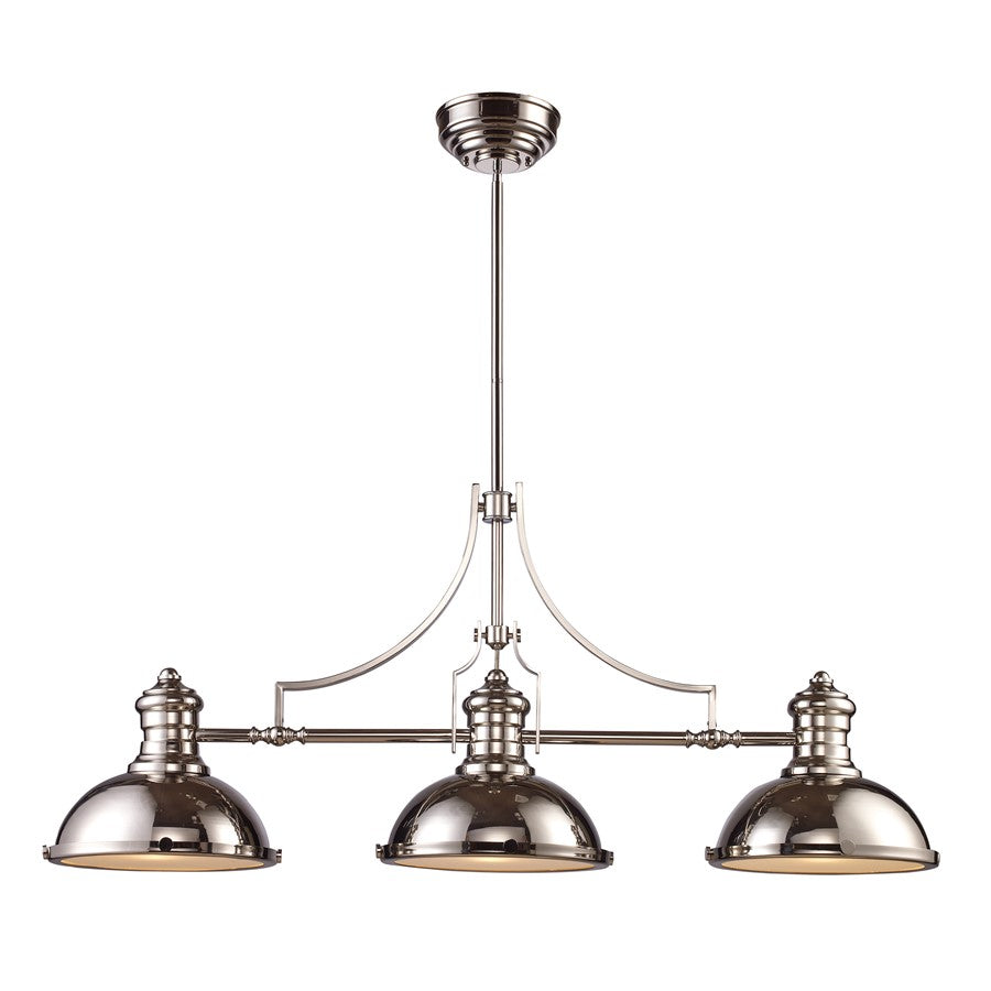 Atlas Lighting Chadwick 47'' Wide 3Lt Linear Chandelier, Chrome- CL11009-CH