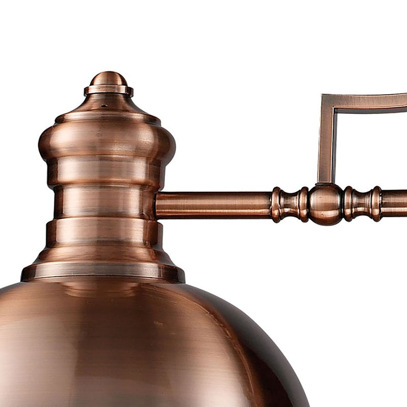 Atlas Lighting Chadwick 47in 3-Light Chandelier | Transitional Antique Copper and Copper Metal | Kitchen Island & Dining Room | Model CL11009-CO