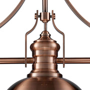 Atlas Lighting Chadwick 47in 3-Light Chandelier | Transitional Antique Copper and Copper Metal | Kitchen Island & Dining Room | Model CL11009-CO