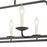 Atlas Lighting Ellisville 34'' Wide 6Lt Chandelier, Matte Black