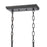 Atlas Lighting Ellisville 34'' Wide 6Lt Chandelier, Matte Black