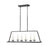 Atlas Lighting Ellisville 34'' Wide 6Lt Chandelier, Matte Black