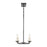 Atlas Lighting Ellisville 34'' Wide 6Lt Chandelier, Matte Black