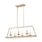 Atlas Lighting Ellisville 34'' Wide 6Lt Chandelier, Antique Cream