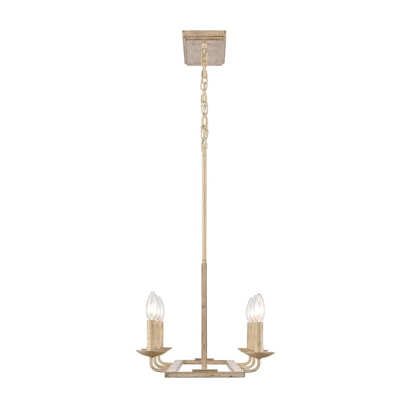 Atlas Lighting Ellisville 34in 6-Light Chandelier | Transitional Antique Cream Metal | Dining Room & Living Room | Model CL11013-CR