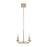 Atlas Lighting Ellisville 34'' Wide 6Lt Chandelier, Antique Cream