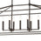 Atlas Lighting Fairfax 36'' Wide 7Lt Linear Chandelier, Bronze
