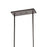 Atlas Lighting Fairfax 36'' Wide 7Lt Linear Chandelier, Bronze