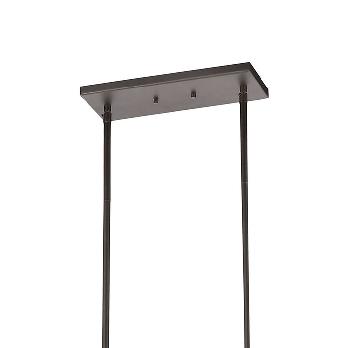 Atlas Lighting Fairfax 36'' Wide 7Lt Linear Chandelier, Bronze