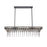 Atlas Lighting Fantania 36''W 4Lt Linear Chandelier, Black/Clear