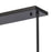 Atlas Lighting Fantania 36''W 4Lt Linear Chandelier, Black/Clear