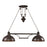 Atlas Lighting Farmhouse 44'' Wide 2Lt Linear Chandelier, Bronze