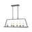 Atlas Lighting Joanie 34'' Wide 6Lt Linear Chandelier, Old Bronze